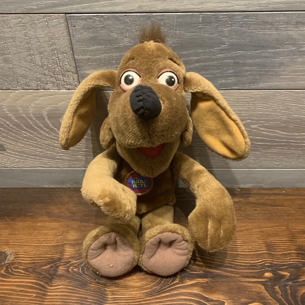 Vintage Fisher-Price The Puzzle Place NUZZLE DOG Plush Stuffed Animal 15” 1994